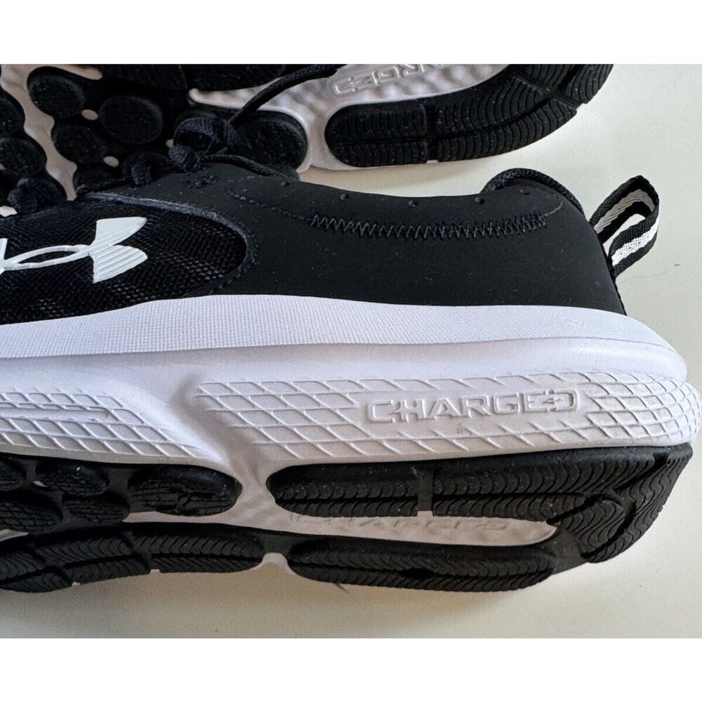 Under Armour Charged Assert 10 Running Sneakers, Black & White, Sz: 10.5, 71-04 - Picture 9 of 16